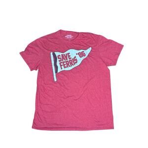 Ferris Bueller’s Day Off T-Shirt Save Ferris ’86 Mens Large Movie Graphic Tee